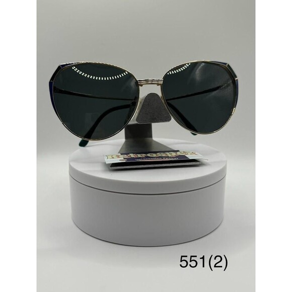 True Vintage Oversize Sunglasses NOS Butterfly Style G15 Lens Oleg Cassini 551.2 main image 6
